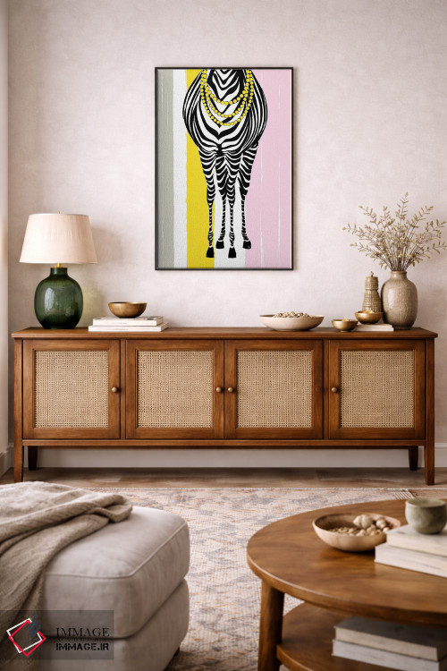 تابلو دکوراتیو مد روز گورخر اثر مارتینا پاولوا - D4B