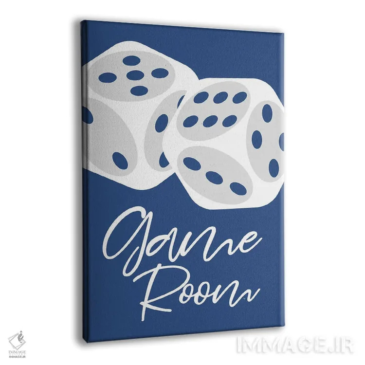 تابلوی اتاق بازی آبی اثر مارتینا پاولوا - نمای پرسپکتیو محصول