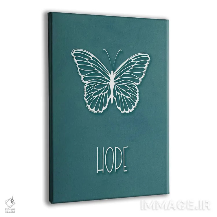 تابلو دکوراتیو پروانه امید اثر مارتینا پاولوا - نمای پرسپکتیو محصول