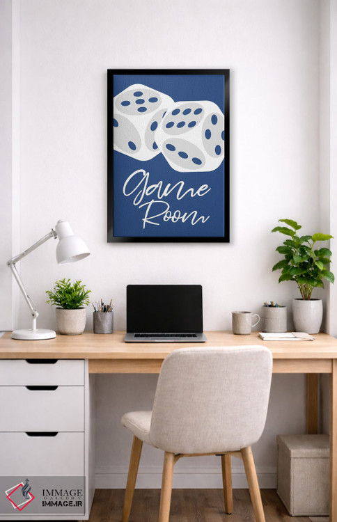 تابلوی اتاق بازی آبی اثر مارتینا پاولوا - D6B