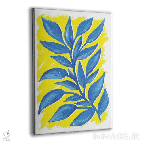 تابلو دکوراتیو گیاه آبی اثر مارتینا پاولوا - نمای پرسپکتیو محصول