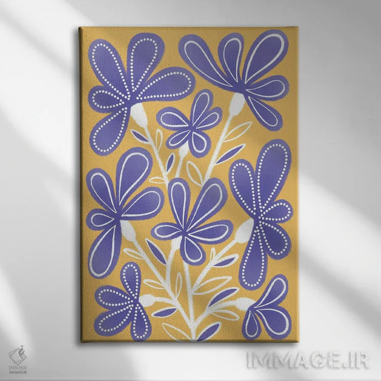 تابلو دکوراتیو شکوفه را فراموش نکن اثر مارتینا پاولوا - نمای روبهرو روی دیوار