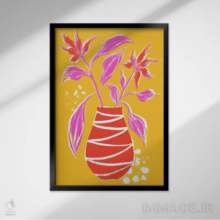 تابلو مینیمال مجموعه آشپزخانه جسورانه اثر مارتینا پاولوا - نمای قابدار مشکی