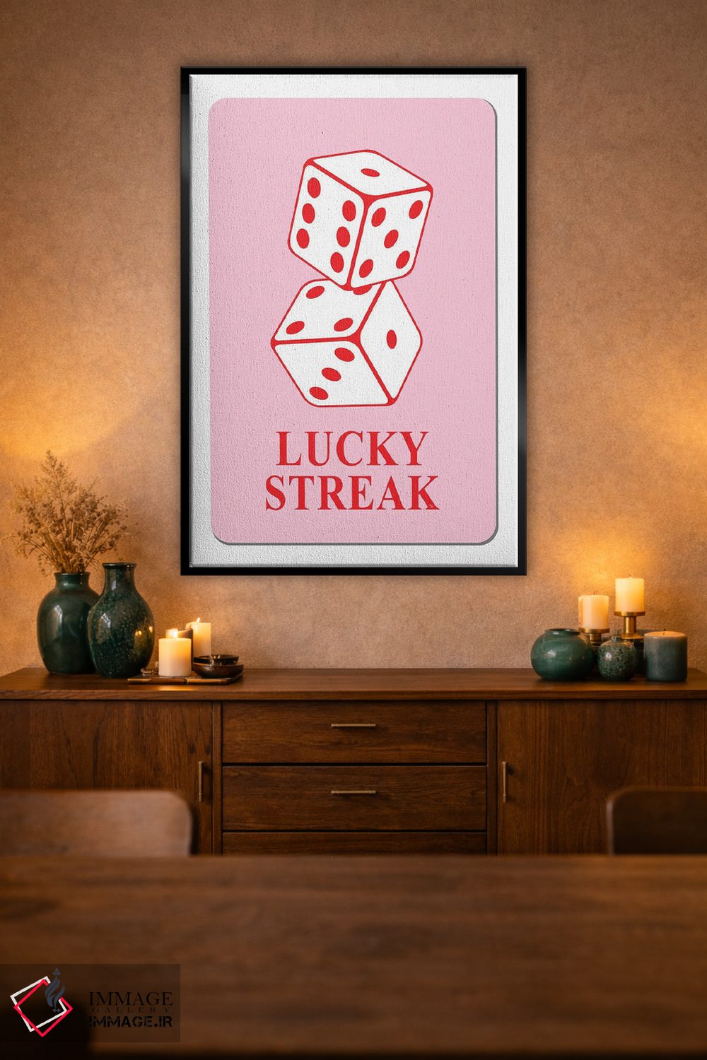 تابلو دکوراتیو کارت رشته خوش شانسی اثر مارتینا پاولوا - D2B