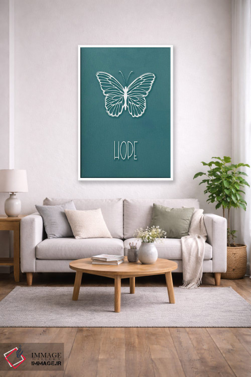 تابلو دکوراتیو پروانه امید اثر مارتینا پاولوا - D1W