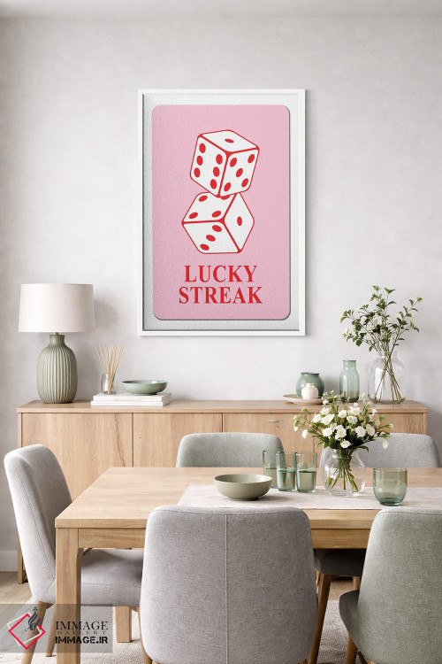 تابلو دکوراتیو کارت رشته خوش شانسی اثر مارتینا پاولوا - D6W