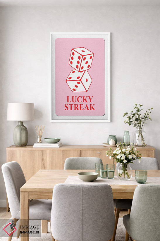 تابلو دکوراتیو کارت رشته خوش شانسی اثر مارتینا پاولوا - D6W