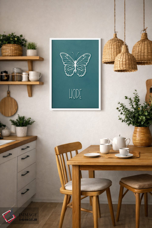 تابلو دکوراتیو پروانه امید اثر مارتینا پاولوا - D3W