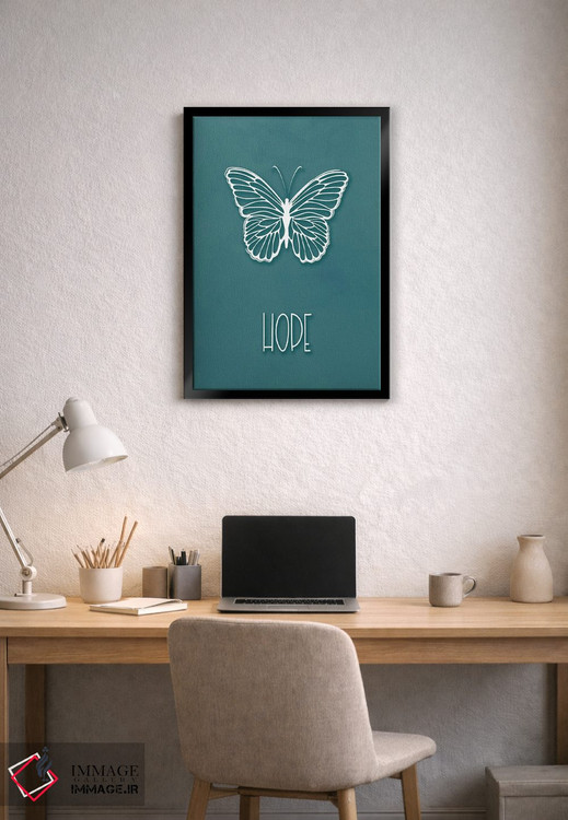 تابلو دکوراتیو پروانه امید اثر مارتینا پاولوا - D2B