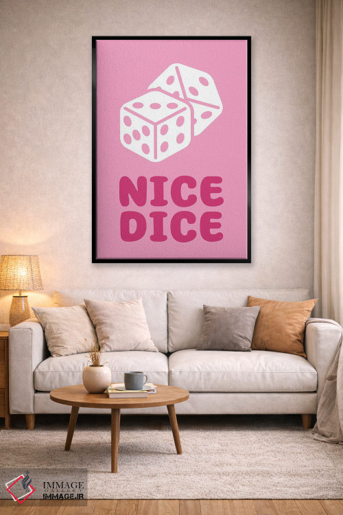 تابلو دکوراتیو تاس صورتی زیبا اثر مارتینا پاولوا - D3B