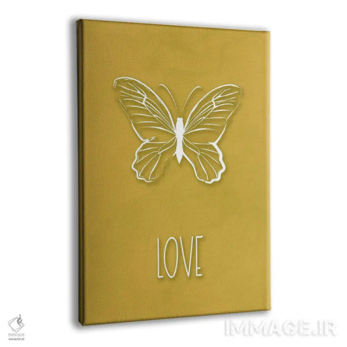 تابلو دکوراتیو پروانه عشق اثر مارتینا پاولوا - نمای پرسپکتیو محصول
