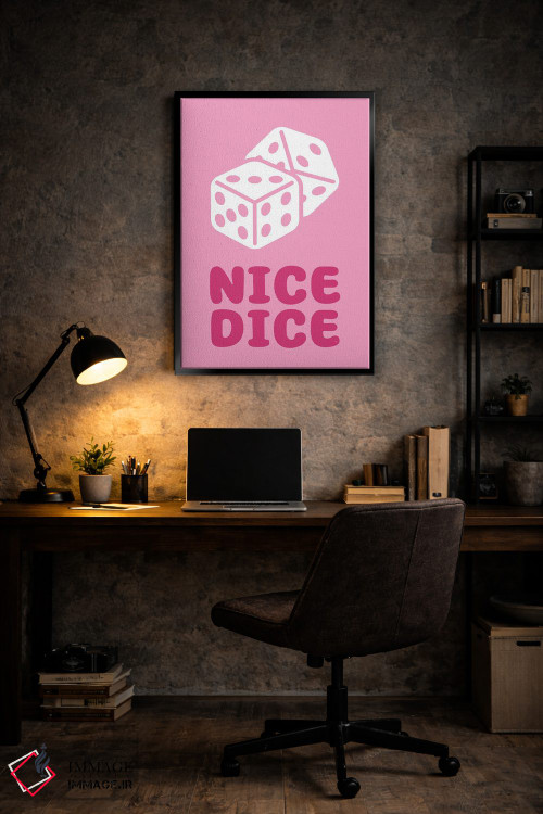 تابلو دکوراتیو تاس صورتی زیبا اثر مارتینا پاولوا - D6B