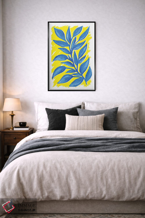 تابلو دکوراتیو گیاه آبی اثر مارتینا پاولوا - D6B