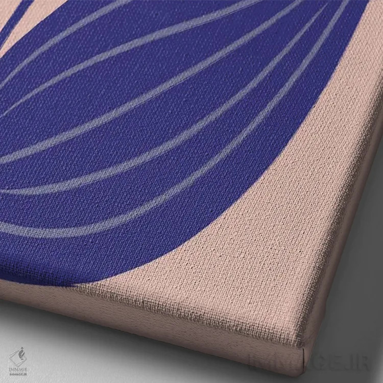 تابلو دکوراتیو گل بزرگ و درخشان اثر مارتینا پاولوا - نمای نزدیک بافت بوم