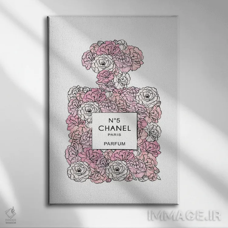 تابلو دکوراتیو شکوفه شنل اثر مارتینا پاولوا - نمای روبهرو روی دیوار