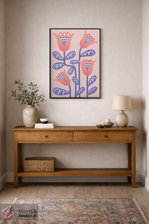 تابلو دکوراتیو لاله های مردمی اثر مارتینا پاولوا - D2B