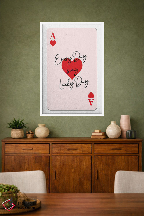 تابلو دکوراتیو کارت روز خوش شانس اثر مارتینا پاولوا - D1W