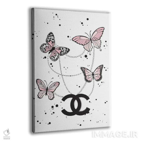 تابلو دکوراتیو پروانه های شنل ۲ اثر مارتینا پاولوا - نمای پرسپکتیو محصول