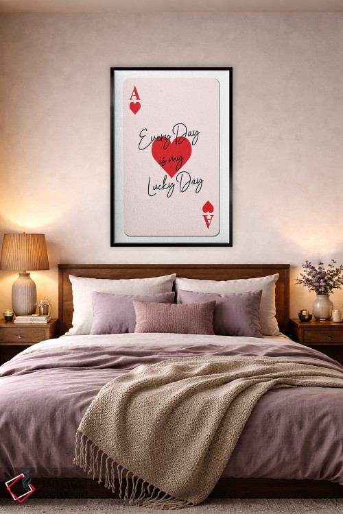 تابلو دکوراتیو کارت روز خوش شانس اثر مارتینا پاولوا - D3B