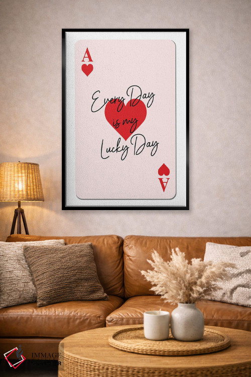 تابلو دکوراتیو کارت روز خوش شانس اثر مارتینا پاولوا - D4B