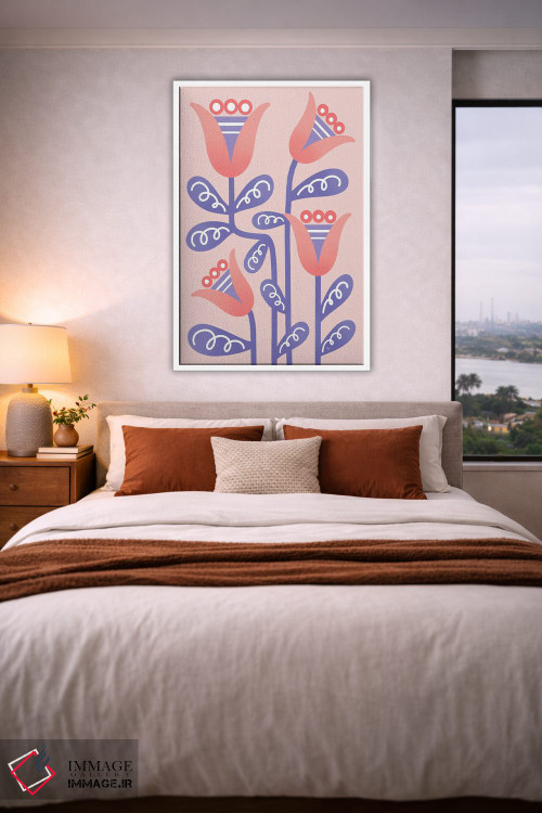 تابلو دکوراتیو لاله های مردمی اثر مارتینا پاولوا - D4W