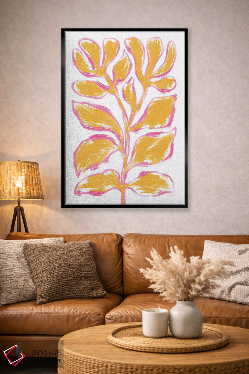 تابلو دکوراتیو گیاه نارنجی اثر مارتینا پاولوا - D3B