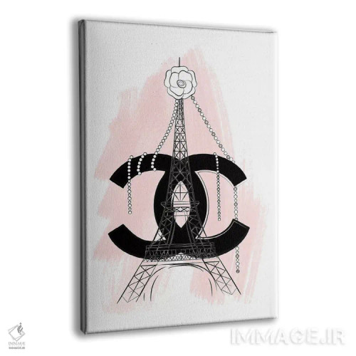 تابلو دکوراتیو شنل پاریس اثر مارتینا پاولوا - نمای پرسپکتیو محصول