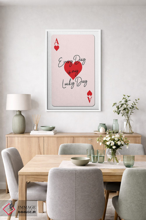 تابلو دکوراتیو کارت روز خوش شانس اثر مارتینا پاولوا - D5W