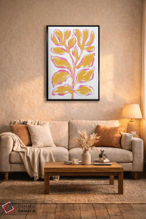 تابلو دکوراتیو گیاه نارنجی اثر مارتینا پاولوا - D4B