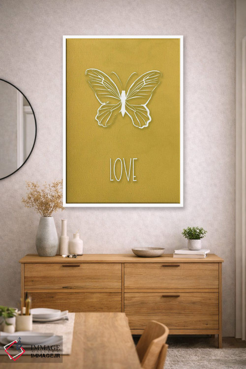 تابلو دکوراتیو پروانه عشق اثر مارتینا پاولوا - D1W