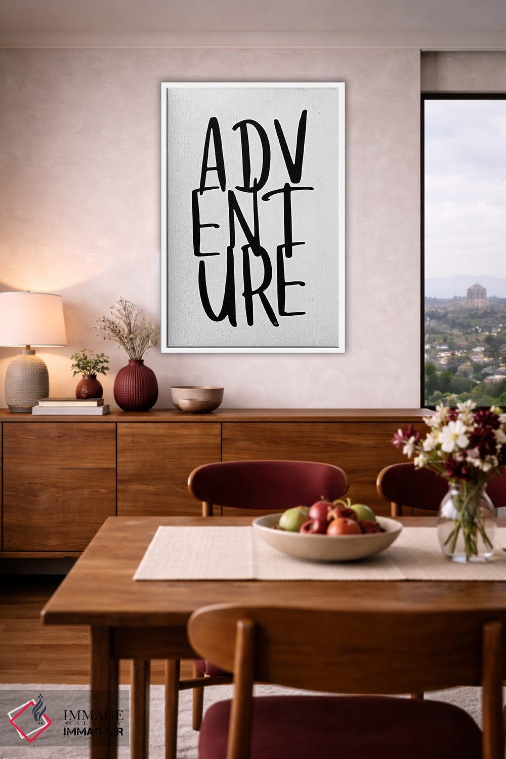 تابلو مینیمال نقل قول ماجراجویی اثر مارتینا پاولوا - D4W