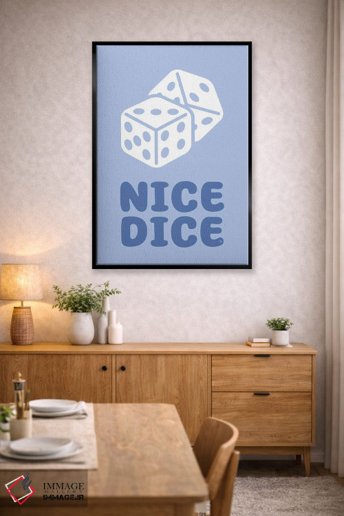 تابلو دکوراتیو تاس آبی زیبا اثر مارتینا پاولوا - D4B