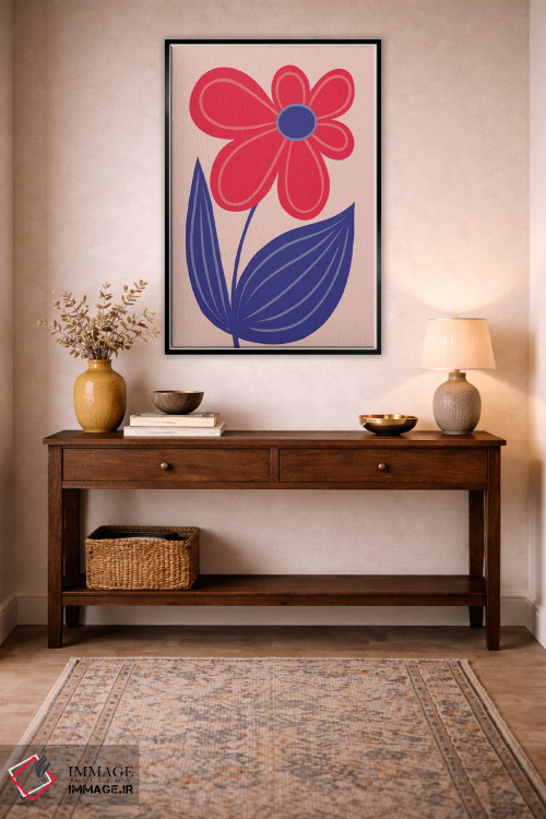 تابلو دکوراتیو گل بزرگ و درخشان اثر مارتینا پاولوا - D3B