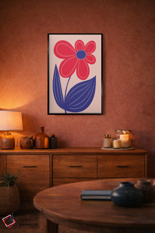 تابلو دکوراتیو گل بزرگ و درخشان اثر مارتینا پاولوا - D4B