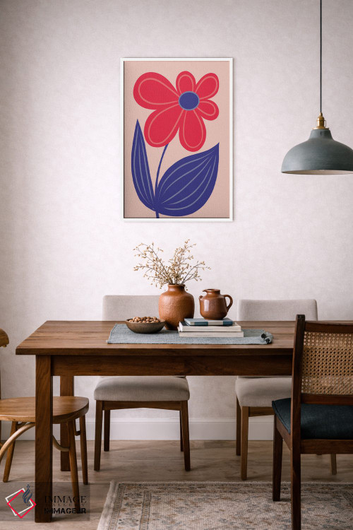 تابلو دکوراتیو گل بزرگ و درخشان اثر مارتینا پاولوا - D5W