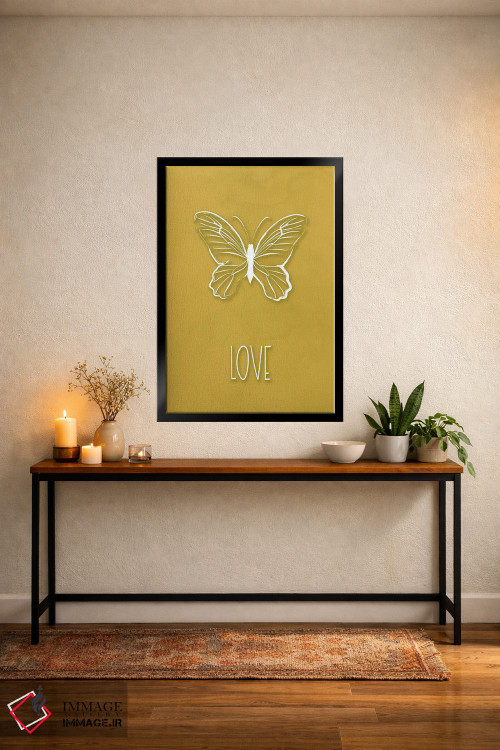 تابلو دکوراتیو پروانه عشق اثر مارتینا پاولوا - D4B