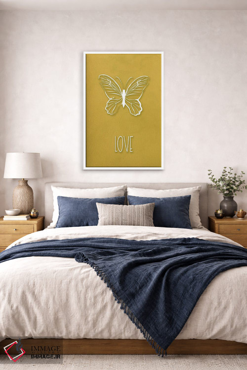 تابلو دکوراتیو پروانه عشق اثر مارتینا پاولوا - D5W