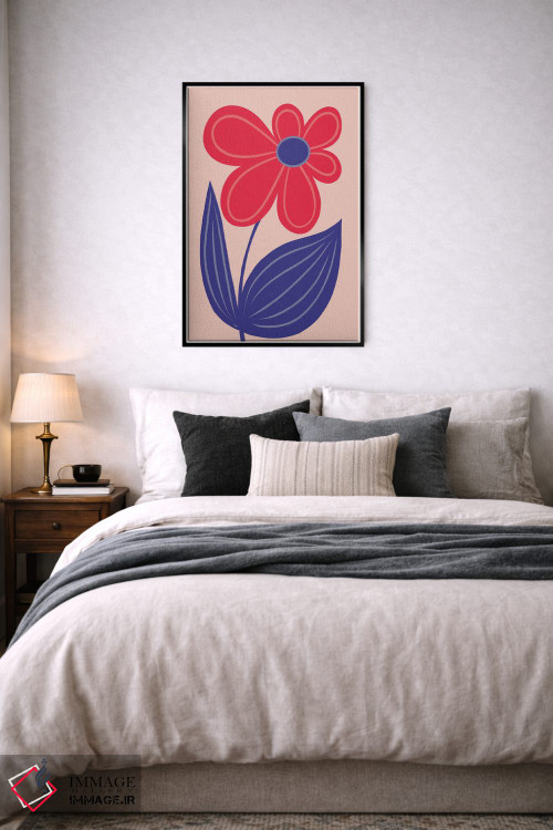 تابلو دکوراتیو گل بزرگ و درخشان اثر مارتینا پاولوا - D6B