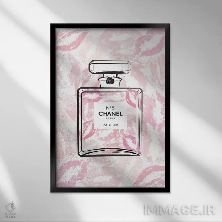 تابلو دکوراتیو بوسه شنل اثر مارتینا پاولوا - نمای قابدار مشکی