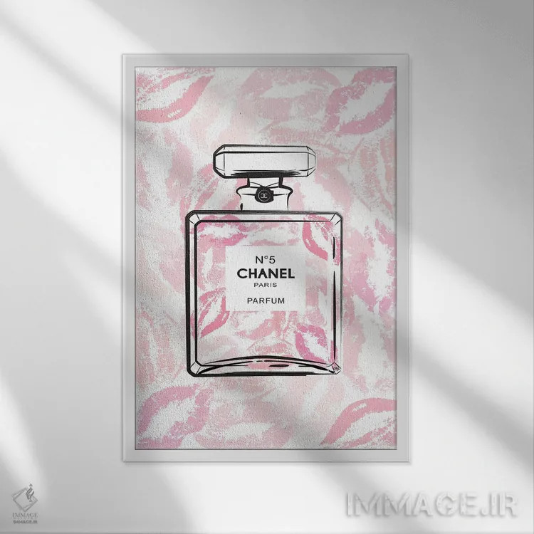 تابلو دکوراتیو بوسه شنل اثر مارتینا پاولوا - نمای قابدار سفید