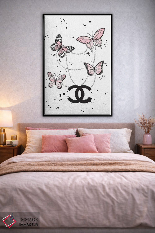 تابلو دکوراتیو پروانه های شنل ۲ اثر مارتینا پاولوا - D3B