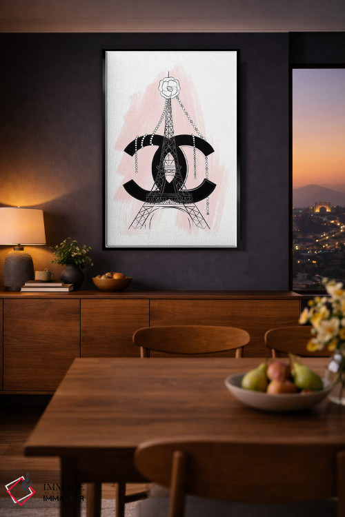 تابلو دکوراتیو شنل پاریس اثر مارتینا پاولوا - D2B