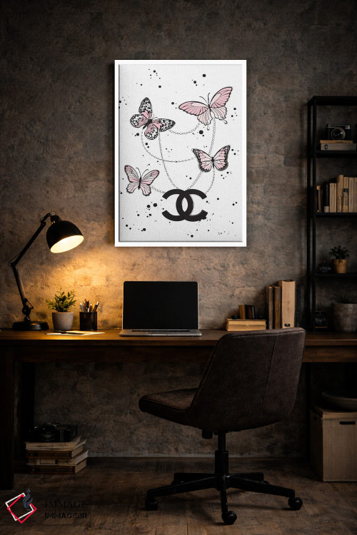 تابلو دکوراتیو پروانه های شنل ۲ اثر مارتینا پاولوا - D6W