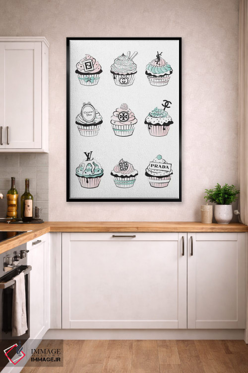 تابلو دکوراتیو کاپ کیک های طراحی شده اثر مارتینا پاولوا - D2B