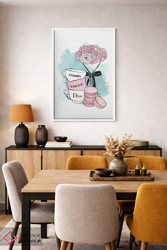 تابلو دکوراتیو زمان چای طراحی شده اثر مارتینا پاولوا - D5W