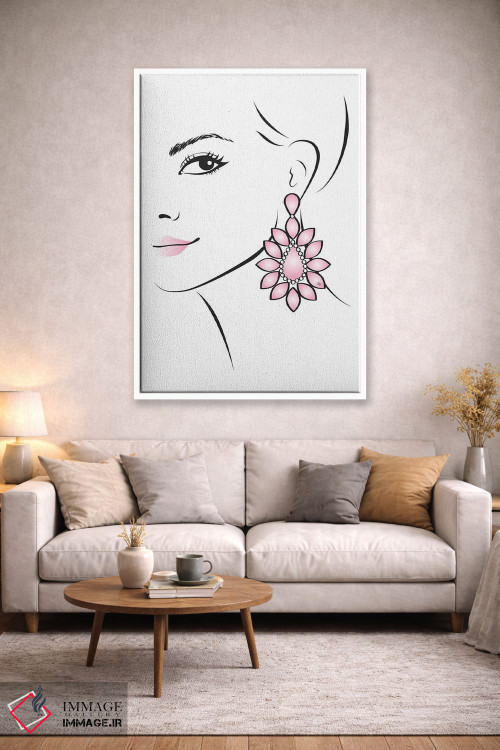 تابلو مینیمال گوشواره اثر مارتینا پاولوا - D1W