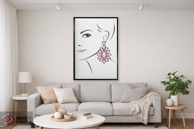 تابلو مینیمال گوشواره اثر مارتینا پاولوا - D2B