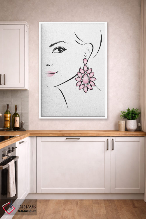 تابلو مینیمال گوشواره اثر مارتینا پاولوا - D3W