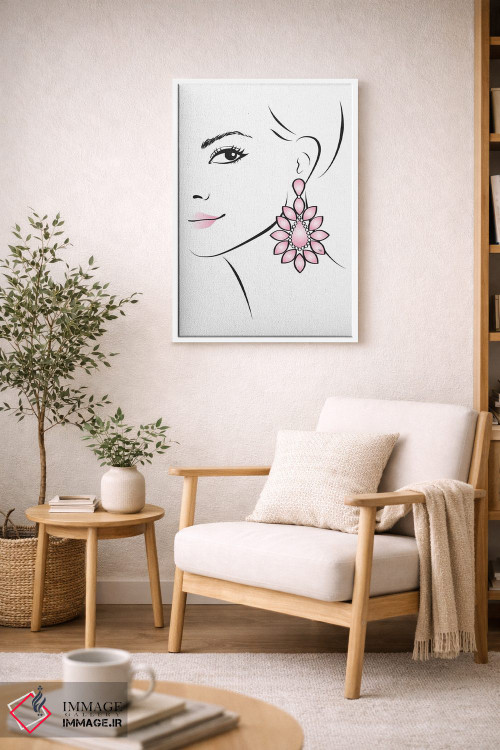 تابلو مینیمال گوشواره اثر مارتینا پاولوا - D4W