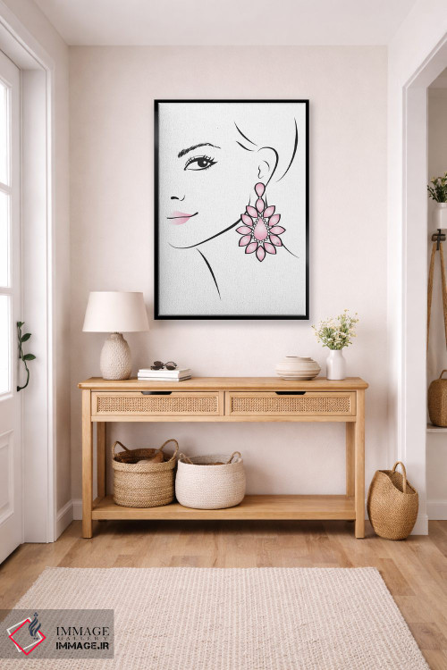 تابلو مینیمال گوشواره اثر مارتینا پاولوا - D5B